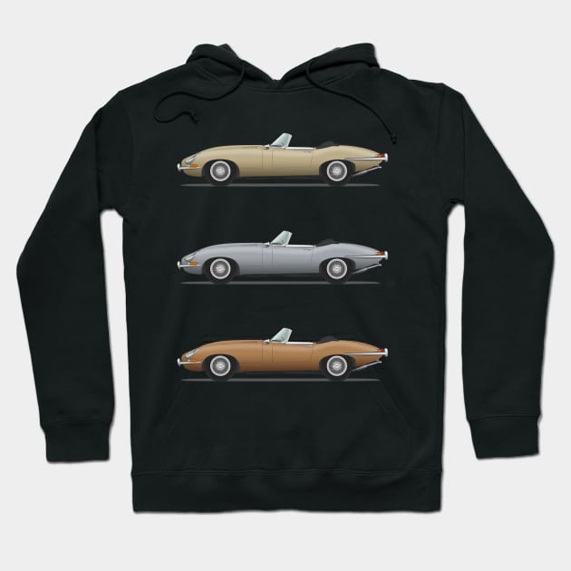 Jaguar E Type Roadster Gold Silver And Bronze Jaguar E Type Car